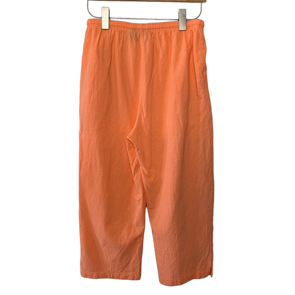 Vintage 90s Jane Ashley Matching Set Pants and Top Butterflies Orange Large - Picture 9 of 10